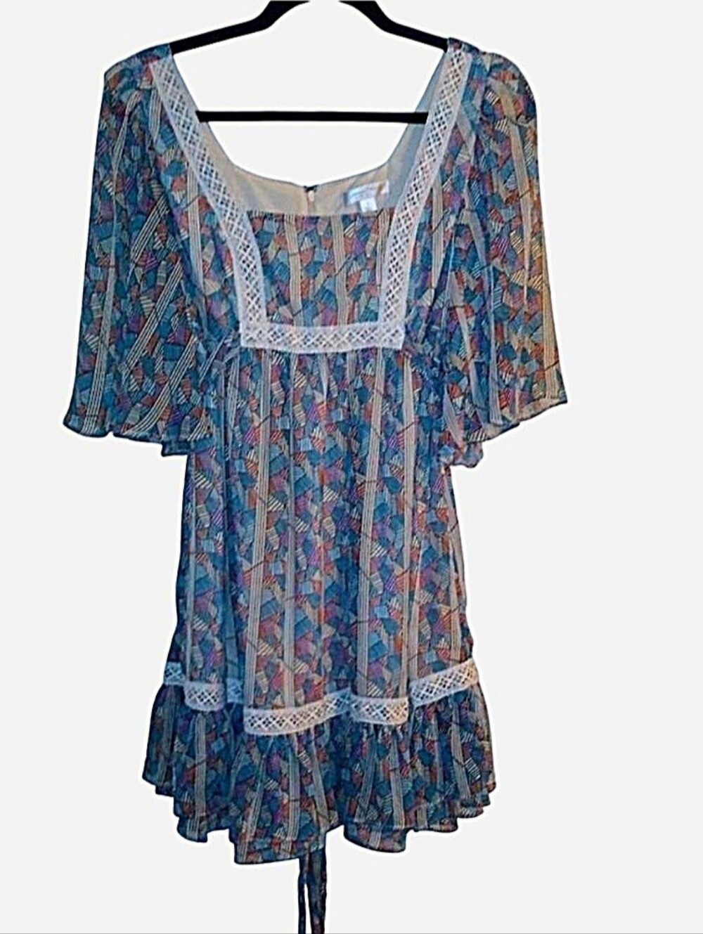 Jovovich&Hawk Multicolor Pattern Boho Dress